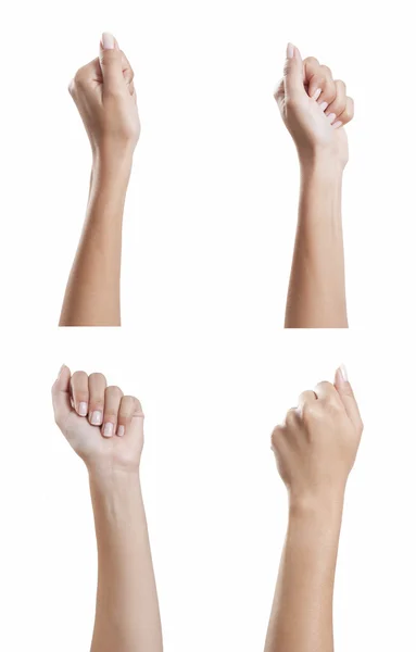 Les mains de diverses femmes poing — Photo