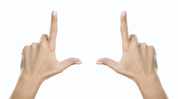 Hands showing frame — Stock Photo, Image