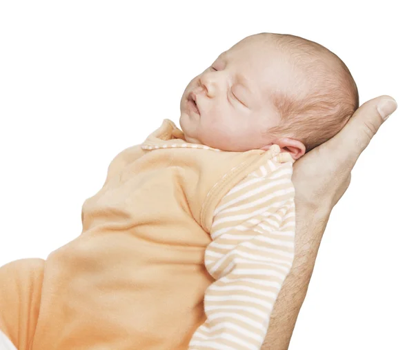 Bebê adormecido isolado — Fotografia de Stock