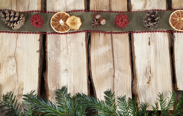 Christmas wood background — Stock Photo, Image