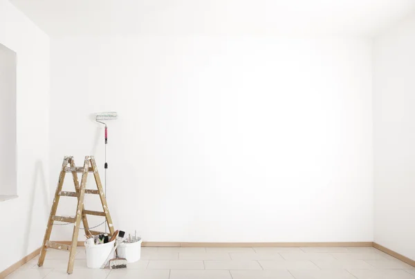 Painting supplies wall — Stock Photo, Image