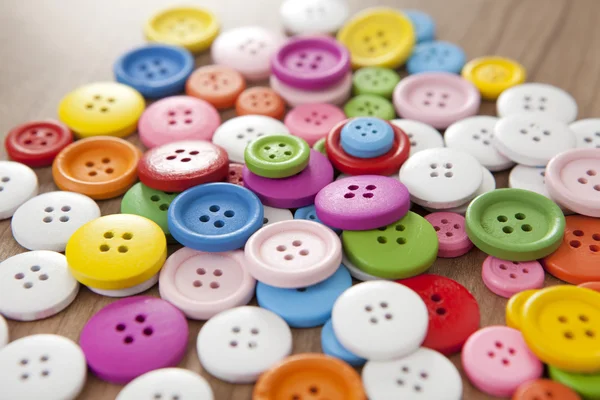 Много красочных кнопок — стоковое фото