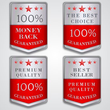premium kalite ve en iyi satıcı metni vektör silver rozeti etiket ayarla