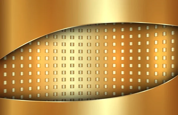 Altın arka plan tabloid formatında vektör — Stok Vektör