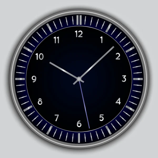 Horloge ronde simple abstraite vectorielle — Image vectorielle