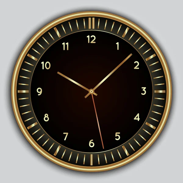 Vector abstracto reloj redondo simple — Vector de stock