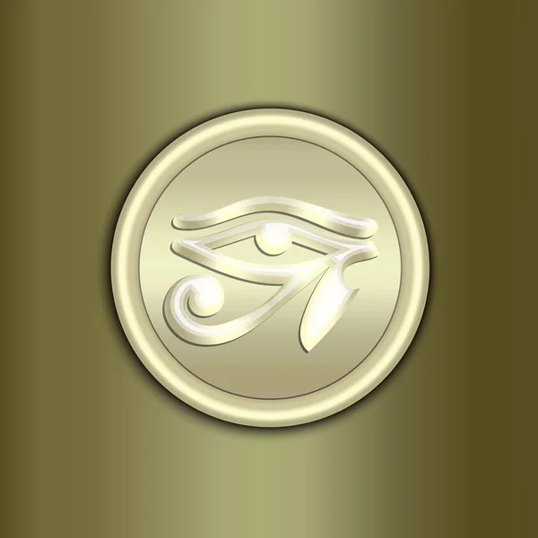 装饰与曲线矢量抽象金色护身符背景 — 图库矢量图片