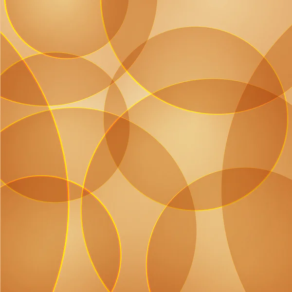 Fond abstrait vectoriel avec cercles jaunes — Image vectorielle