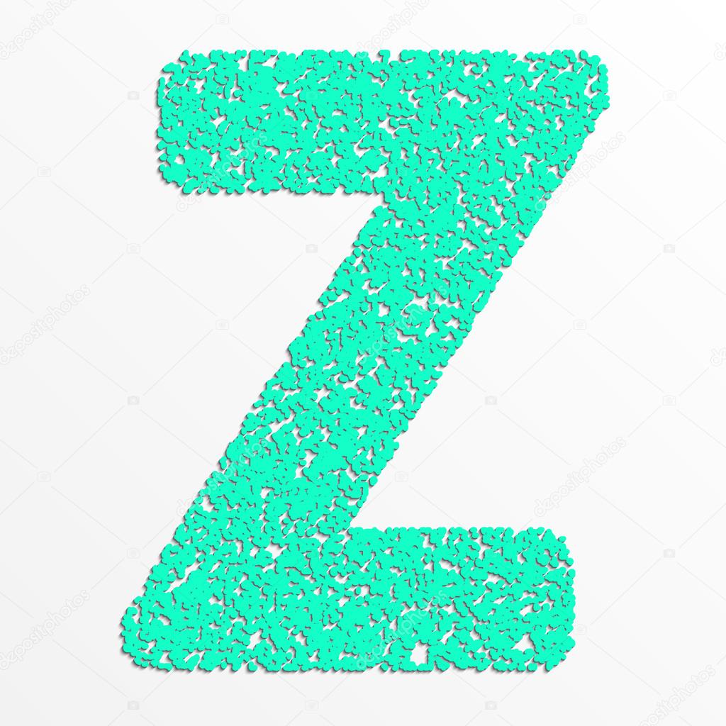 Alfabeto Di Vettore Multi Colore Con Struttura Del Granulo