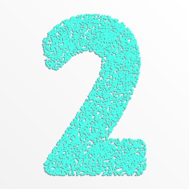 Vektör renkli basamak basamak 2 tane tekstürlü