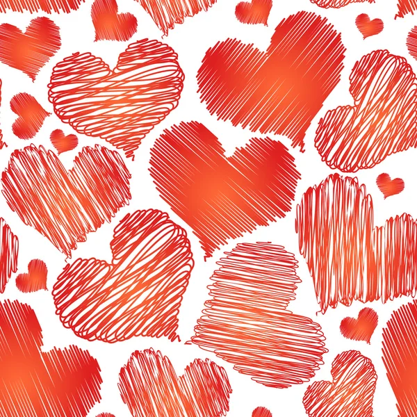 Vector abstracte liefde hart naadloze achtergrond voor saint valentine — Stockvector