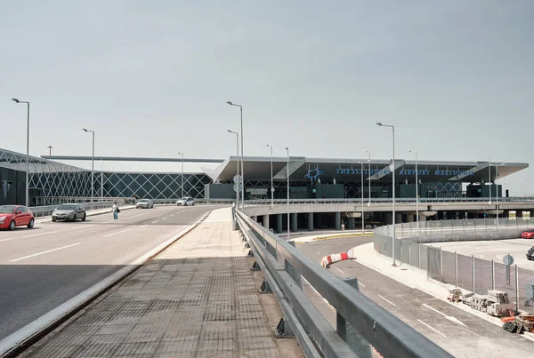 Салоники Греция Мая 2021 Новый Терминал Аэропорта Салоники Makedonia — стоковое фото