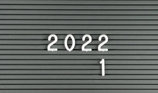 Conceito de mudança do ano de 2021 para 2022 — Fotografia de Stock