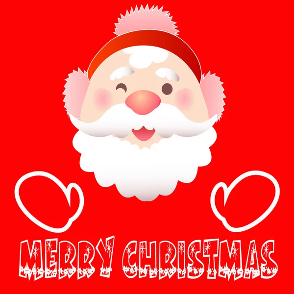 Santa Claus merry christmas — Stock Vector