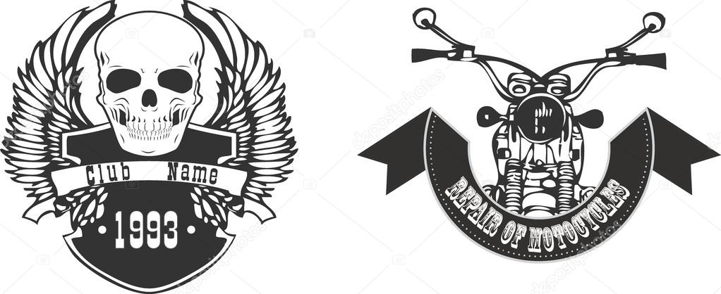 Biker logo vector