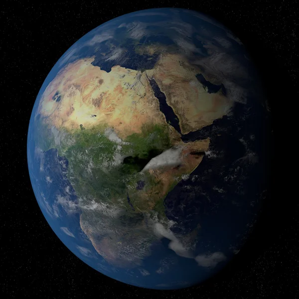 Планета Земля в космосе — стоковое фото
