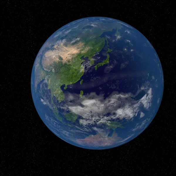 Planeten Jorden i rymden — Stockfoto