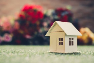 Beyaz Saray bir sembol. Yeşil çimenlikte, arka plan bulanıklaştı.