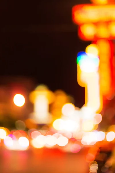 Urban bokeh light blurred lights Abstract background in the city.