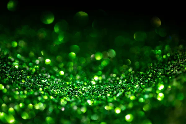 Verde Brilho Vintage Luzes Fundo Desfocado Para Festivais Celebrações — Fotografia de Stock
