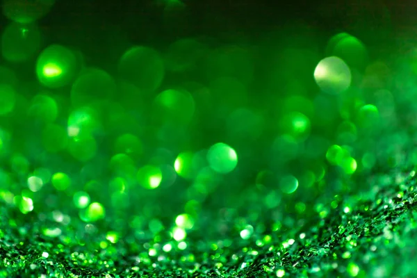 Verde Brilho Vintage Luzes Fundo Desfocado Para Festivais Celebrações — Fotografia de Stock
