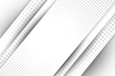 İmaj işi tasarımı ve teknolojisi için yarım ton beyaz ve gri soyut arkaplan kullanımı