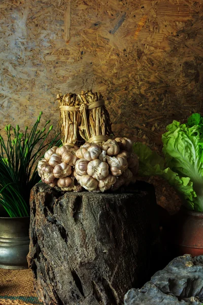 Still Life Composition With Garlic — Stock Photo, Image