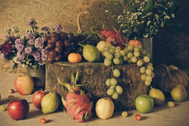 Meyvelerle dolu bir hayat.