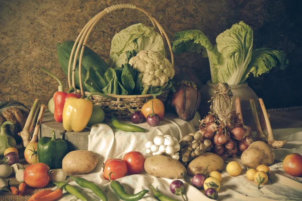 Nature morte Verdure, Erbe e Frutta — Foto Stock