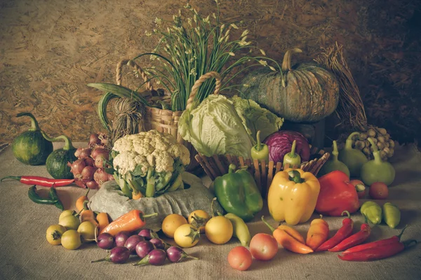 Masih hidup Sayuran, Herbs dan Buah . — Stok Foto