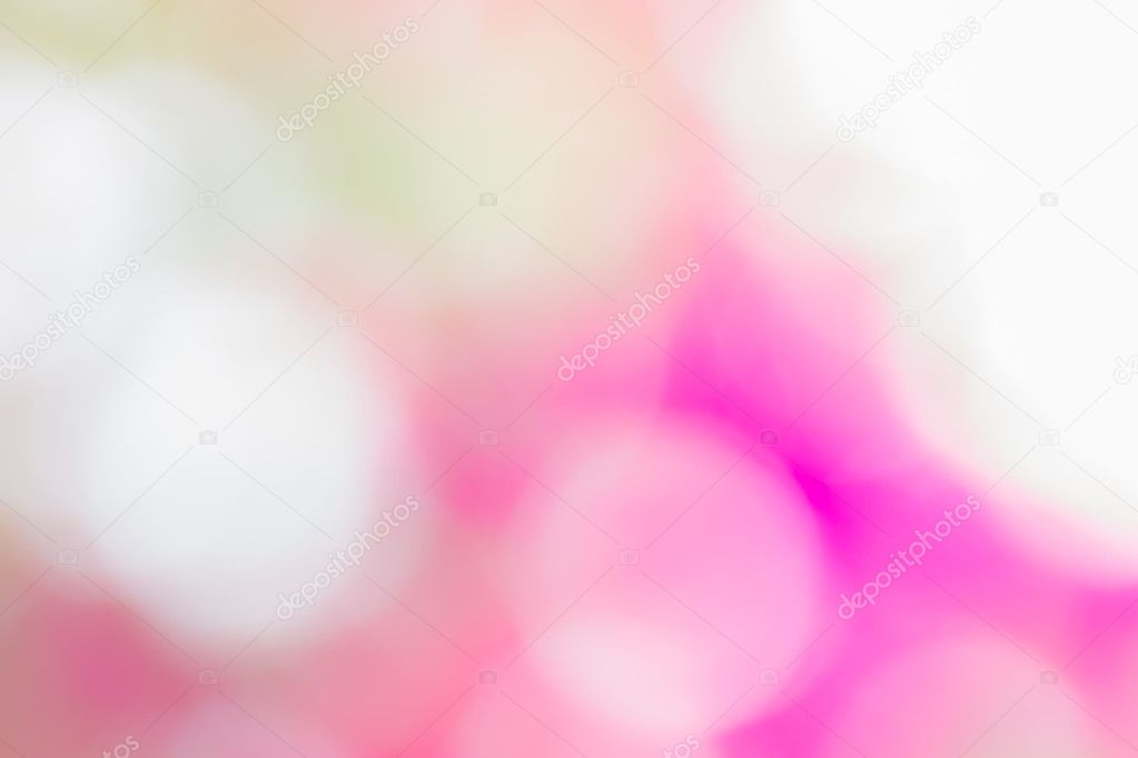 Abstract bokeh and blurred white and pink nature background 