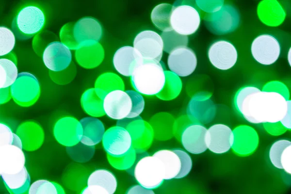 Groene en blauwe vakantie bokeh. — Stockfoto