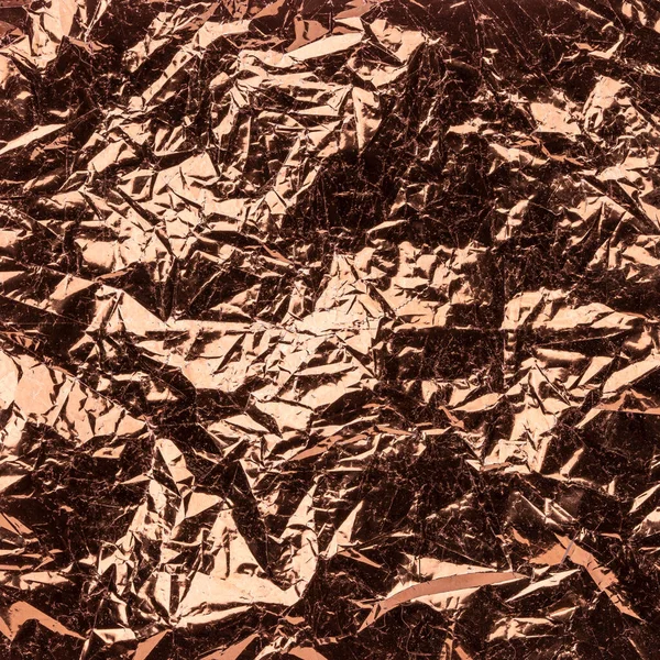 bronze crumpled foil, beautiful square photo background