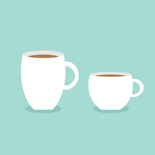 Coffee cups set — Stock Vector