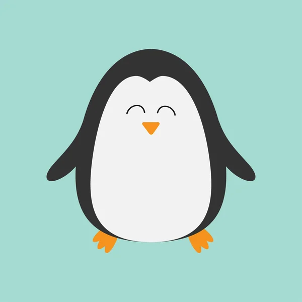 Sourire personnage de dessin animé pingouin — Image vectorielle