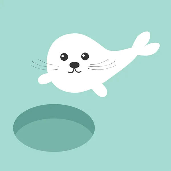 Cachorro de foca bebé — Vector de stock