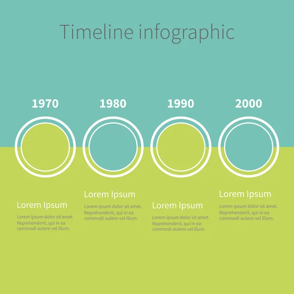 Timeline Infographic  template — Stock Vector