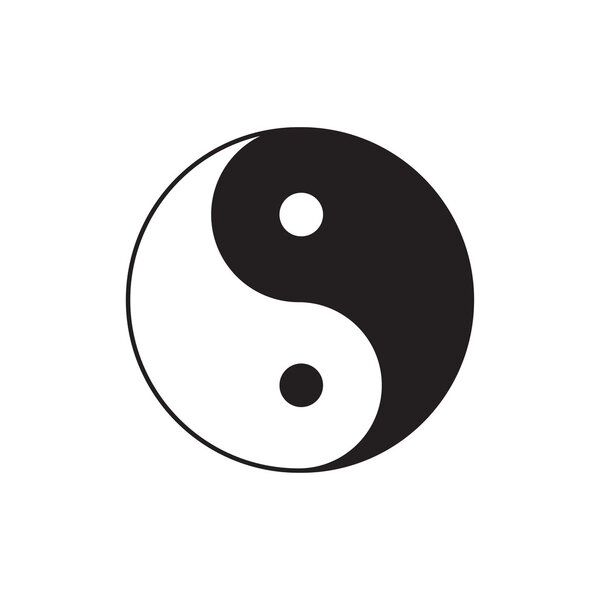 Yin Yang sign icon