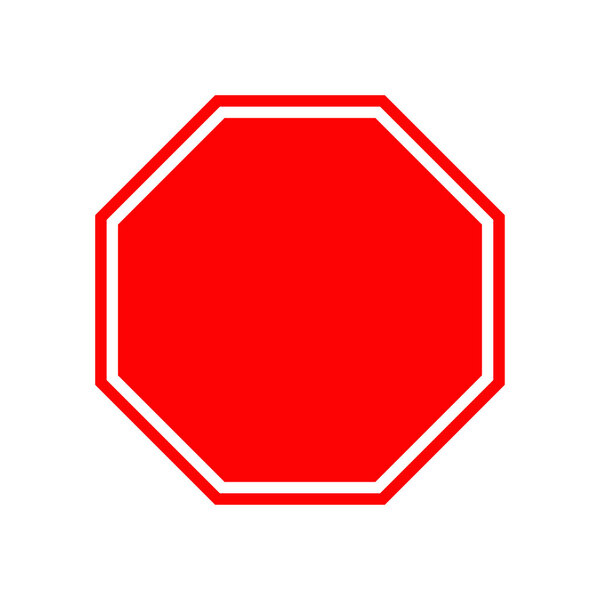 Дорожный знак с предупреждением о остановке
.