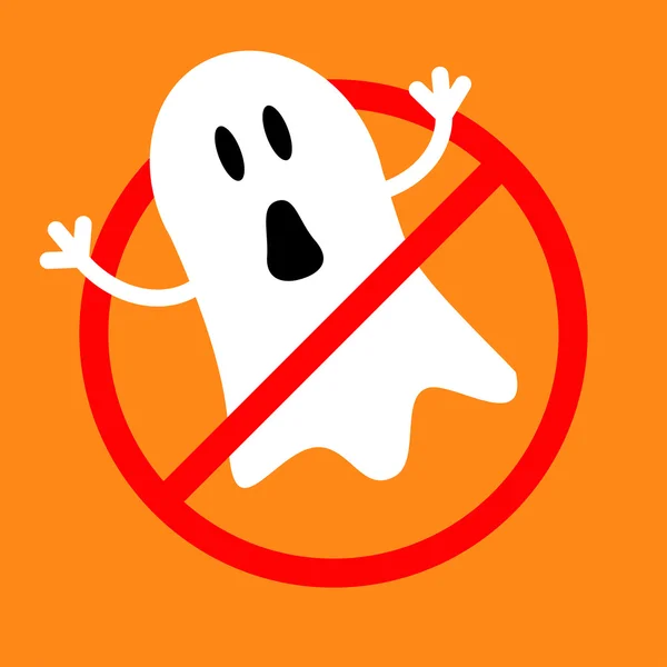 No Ghost monster. — Stock Vector