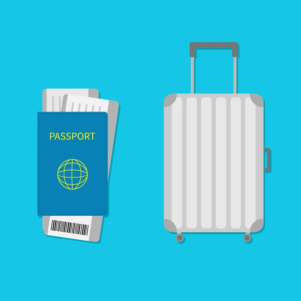 Icône de valise. Bagages de voyage . — Image vectorielle