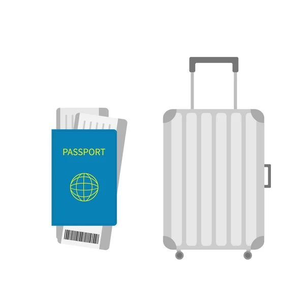Icône de valise. Bagages de voyage . — Image vectorielle