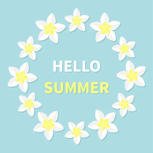 こんにちは夏のグリーティング カード. — ストックベクタ