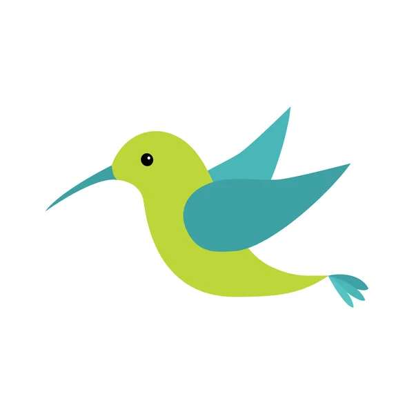 Εικονίδιο κολίμπρι πουλί. — Διανυσματικό Αρχείο