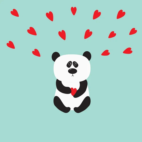 Bébé ours Panda — Image vectorielle
