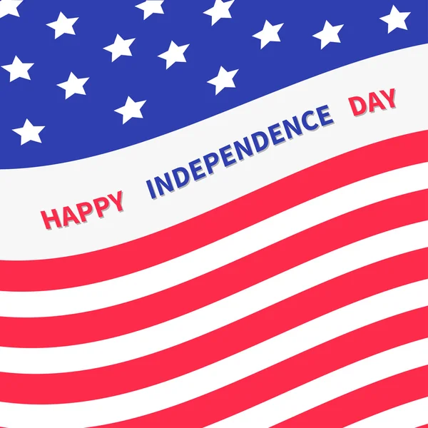 4 de julio. Feliz día de independencia — Vector de stock