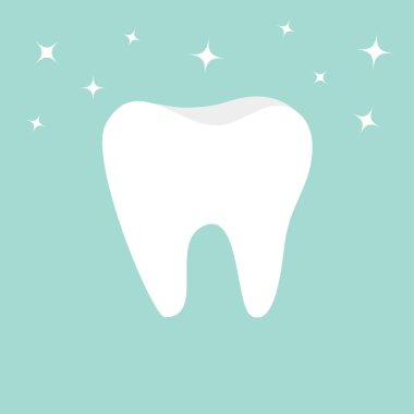 Diş simgesi. Sağlıklı diş.