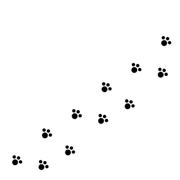 Hund katt Paw Print — Stock vektor