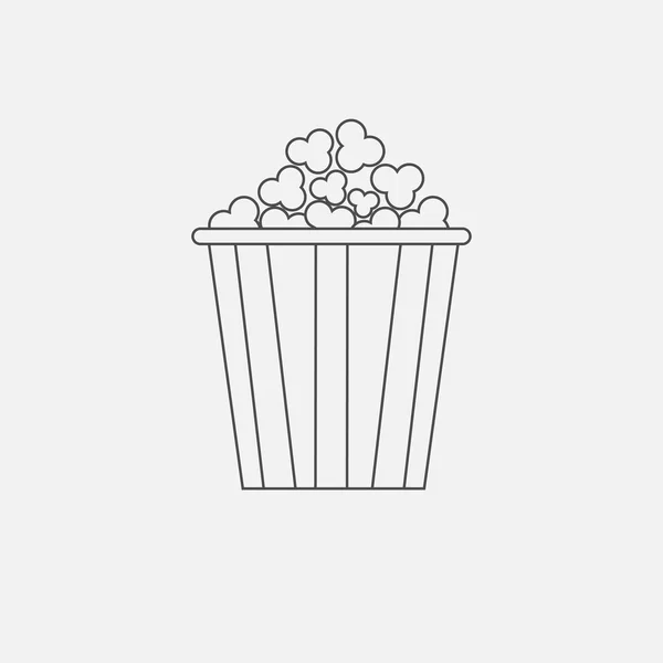 Popcorn vak pictogram. — Stockvector
