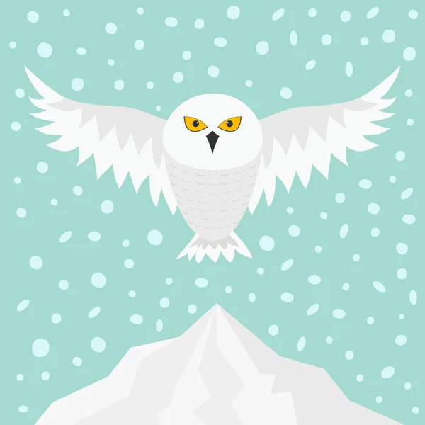 Hibou des neiges — Image vectorielle